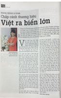 Hành trình 10 năm: Chắp cánh thương hiệu Việt ra biển lớn